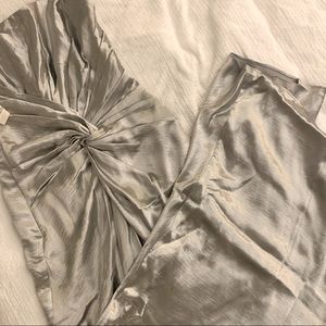 NWT Fame & Partners Silver Gown